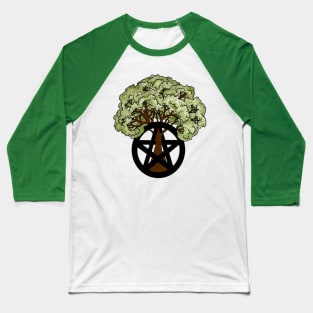 Pentacle Tree Baseball T-Shirt